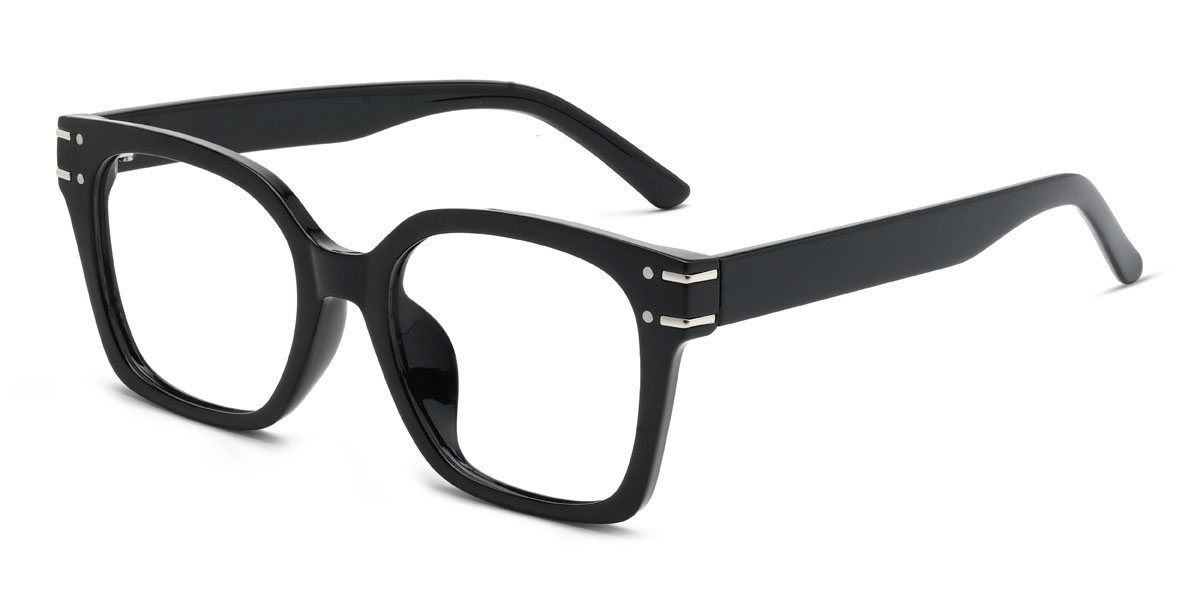 Noir Fletcher Lunettes - Rectangle Glasses