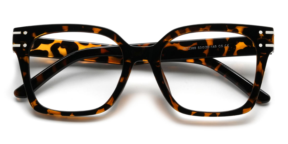 Tortoiseshell Fletcher Glasses - Rectangle Glasses