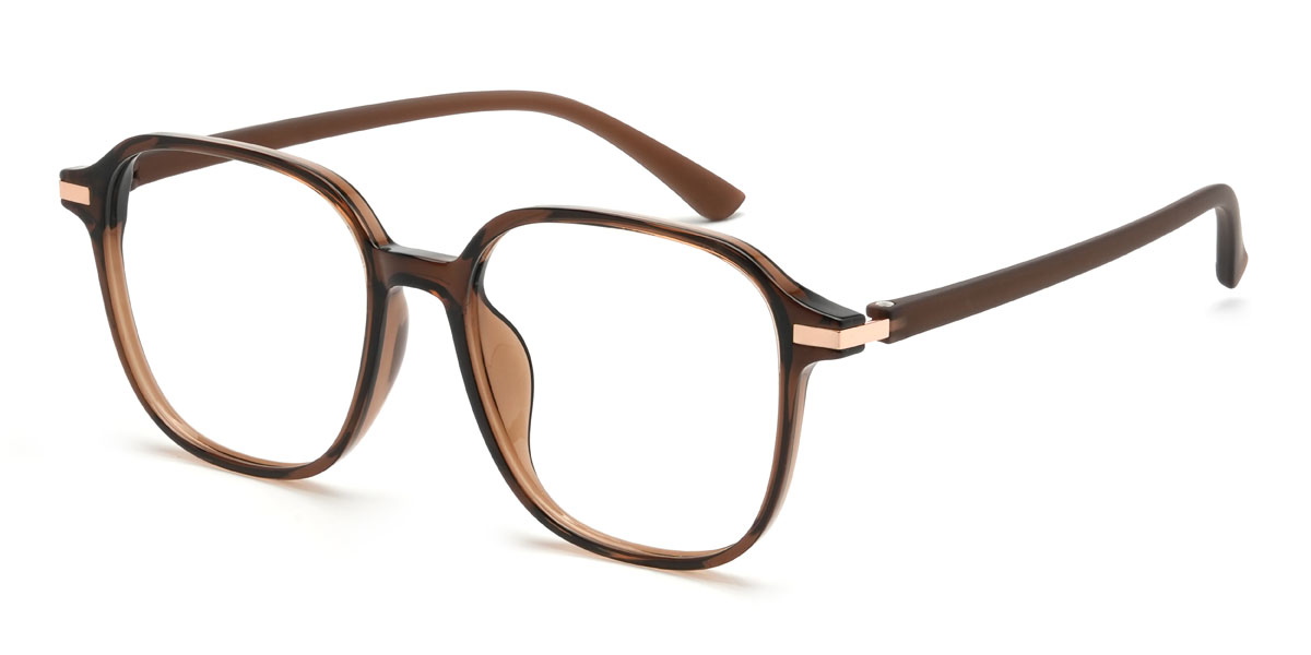Foncé Brun Georges Lunettes - Square Glasses
