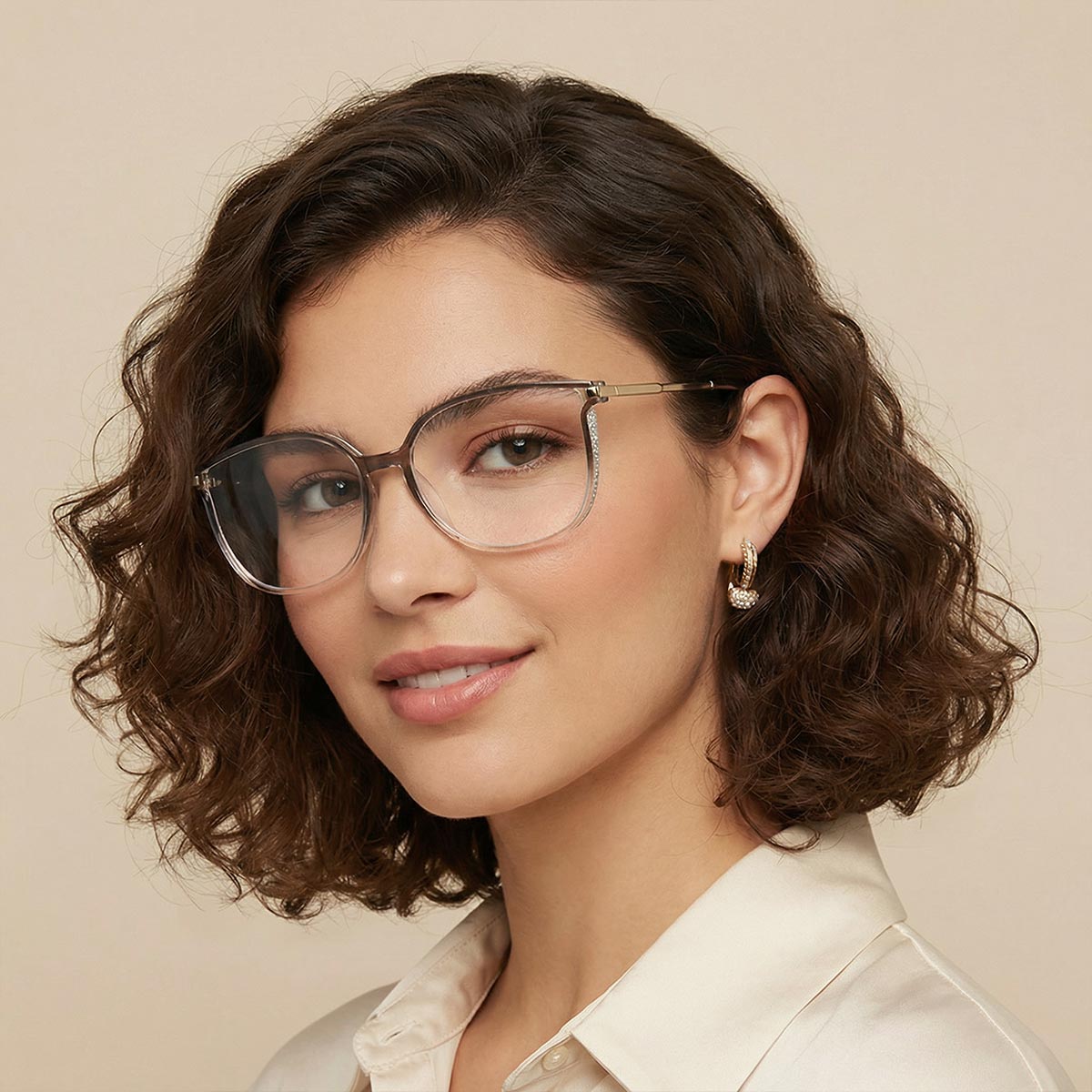 Farbverlauf Lila Harmony Brille - Rectangle Glasses