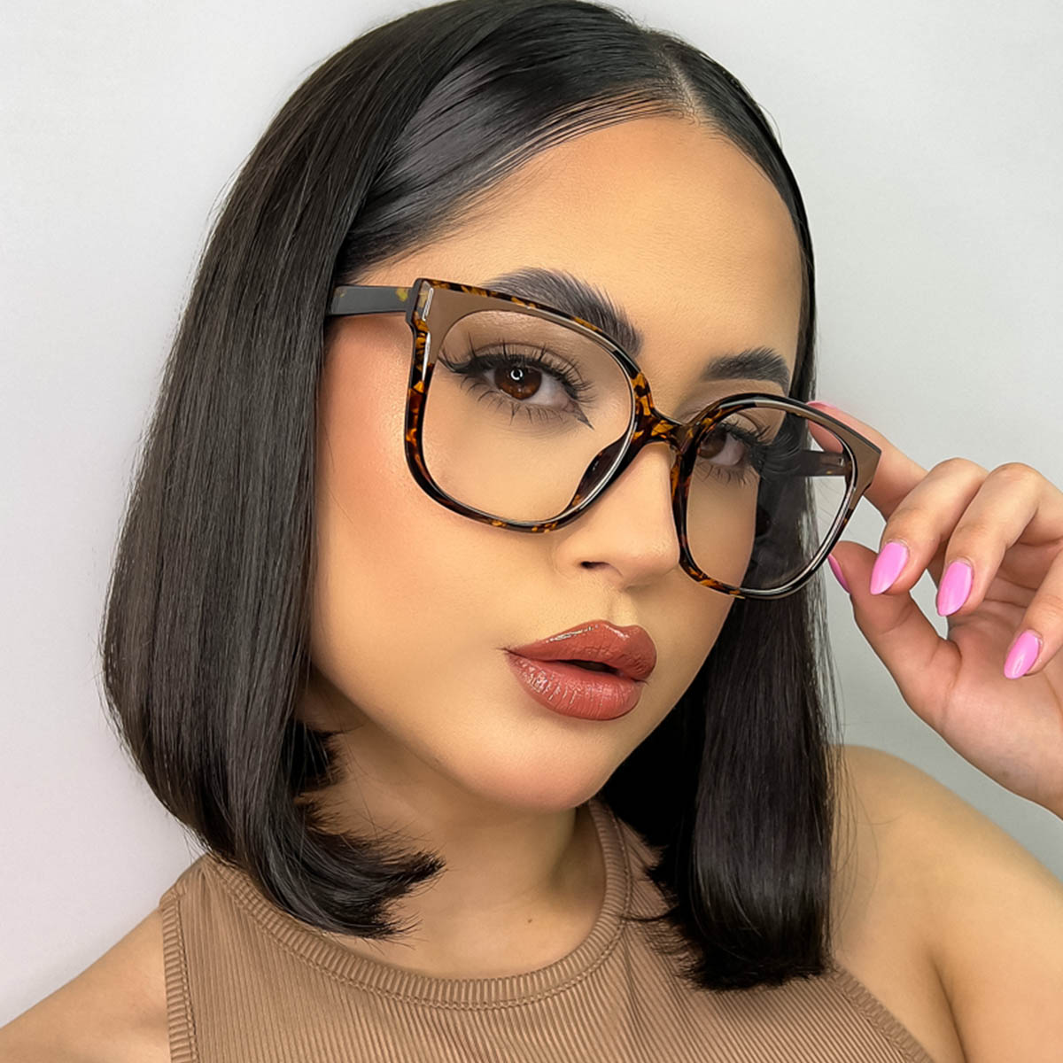 Esche Braun Schildpatt Huck Brille - Square Glasses