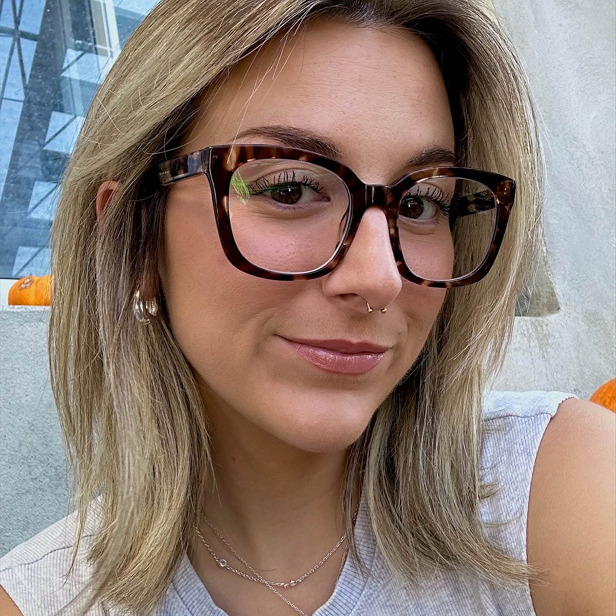 Tawny Tartaruga Sahana Óculos - Square Glasses