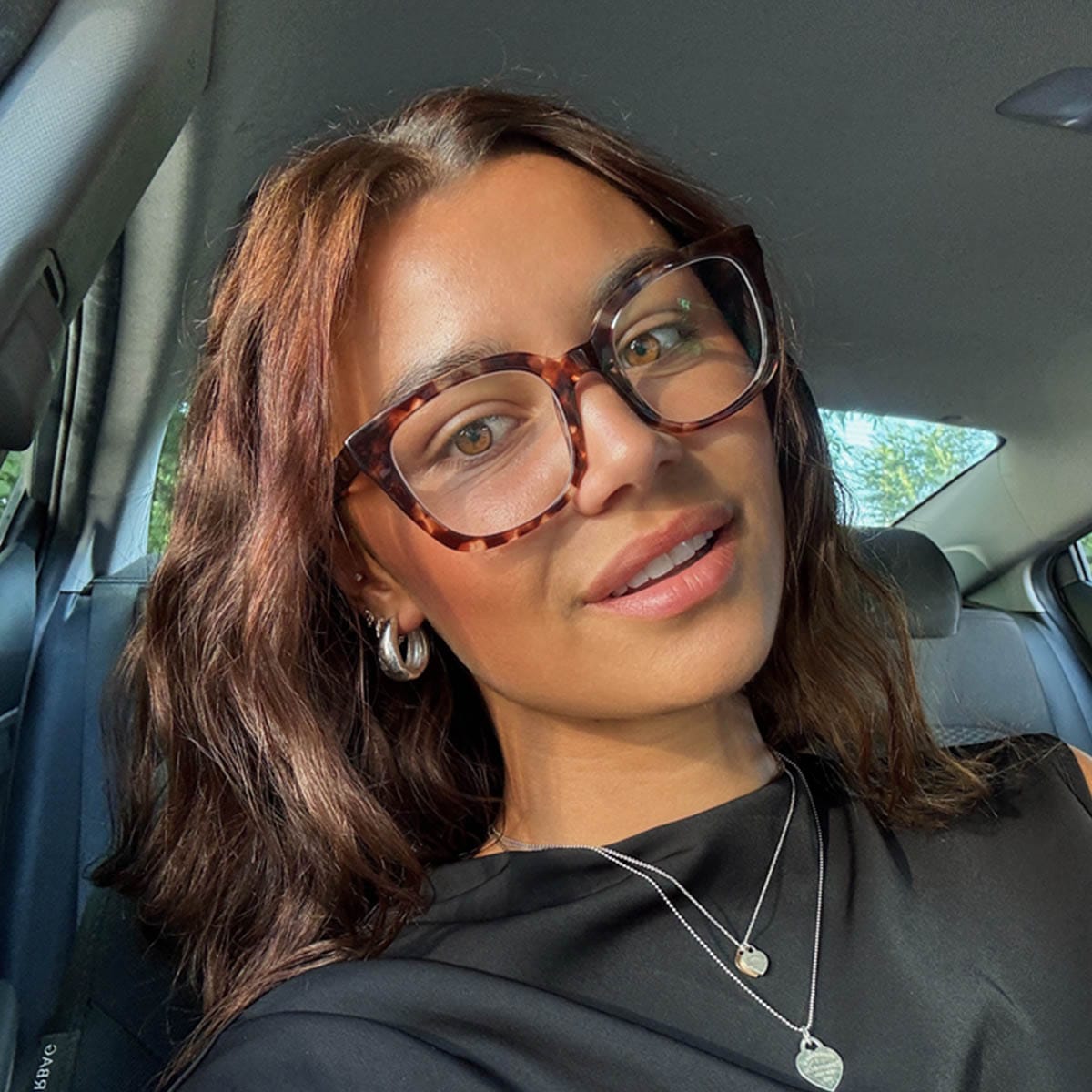 Tawny Tartaruga Sahana Óculos - Square Glasses