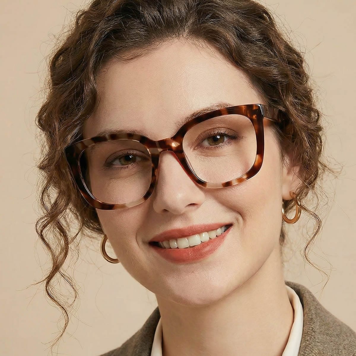 Tawny Tartaruga Sahana Óculos - Square Glasses