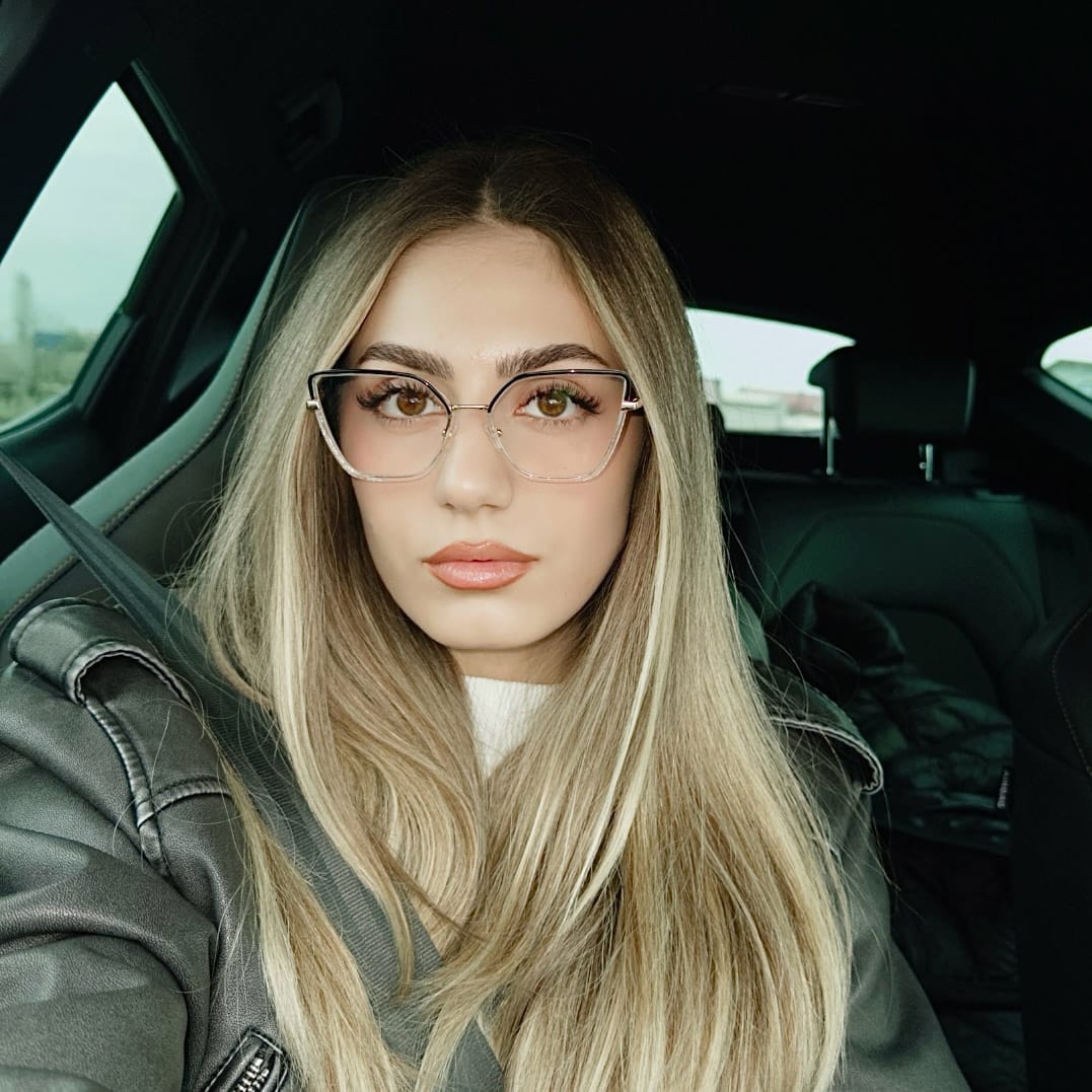 Noir Transparent Louisa Lunettes - Cat Eye Glasses