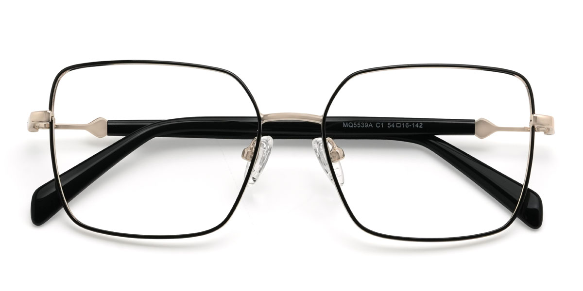 Schwarz Briana Brille - Rectangle Glasses