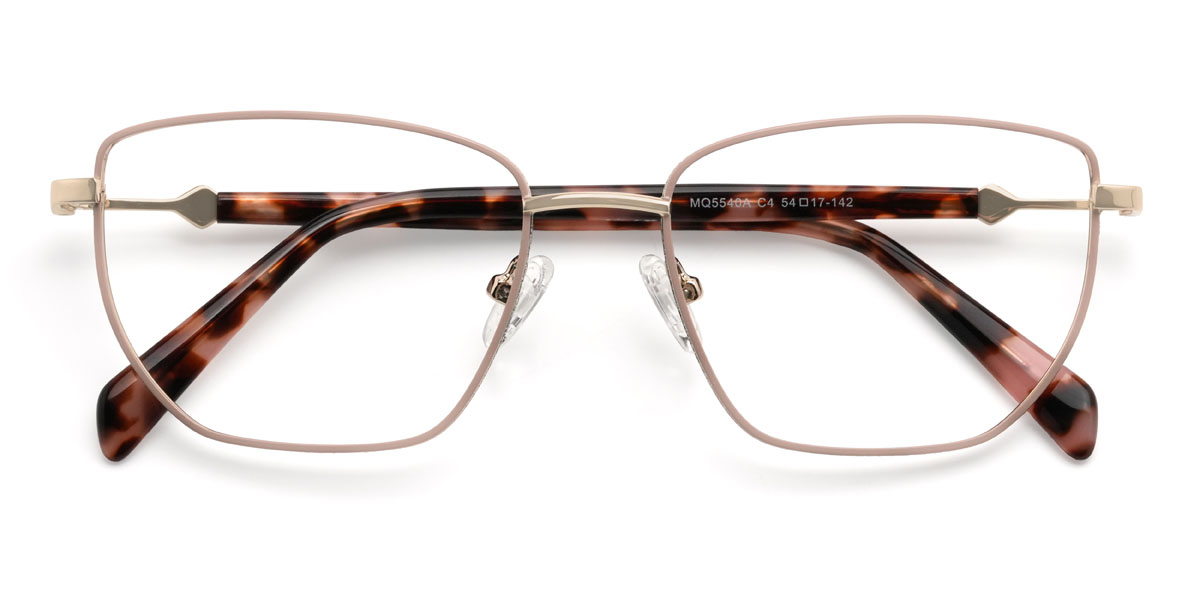 Nude Pink Everlee Brille - Rectangle Glasses