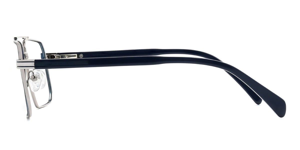 Marineblau Blau Gracen Brille - Aviator Glasses