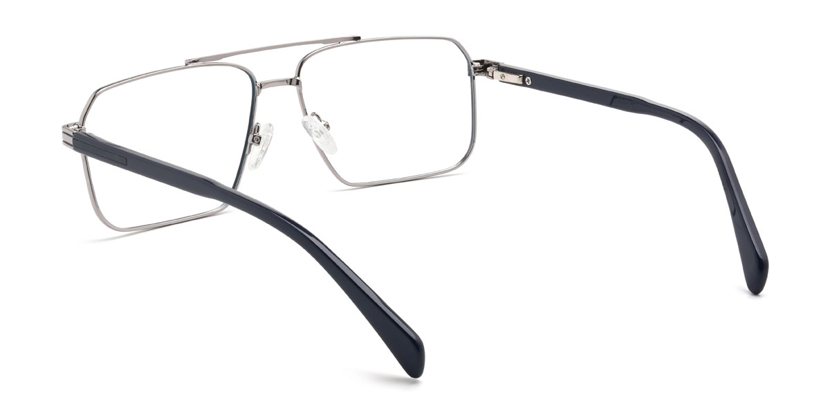 Marineblau Blau Gracen Brille - Aviator Glasses