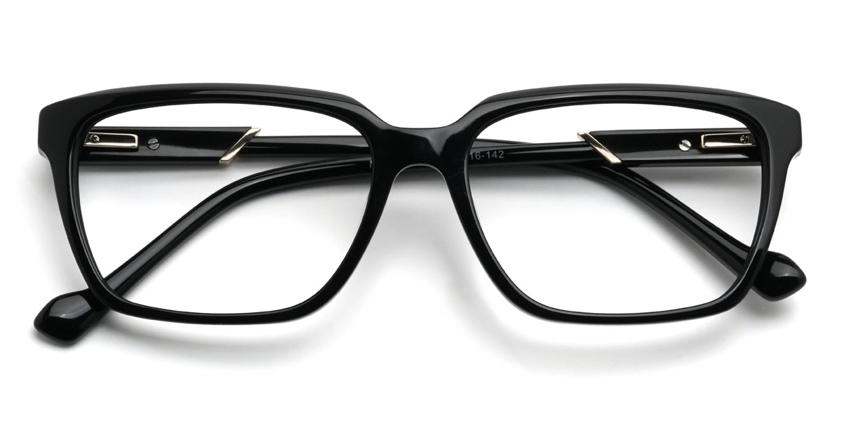 Schwarz Bodie Brille - Rectangle Glasses