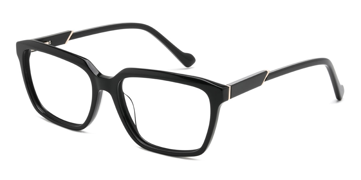 Schwarz Bodie Brille - Rectangle Glasses