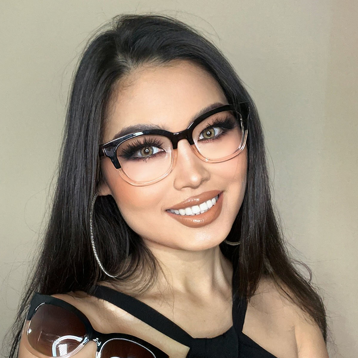Negro Tawny Zaki Gafas - Square Glasses