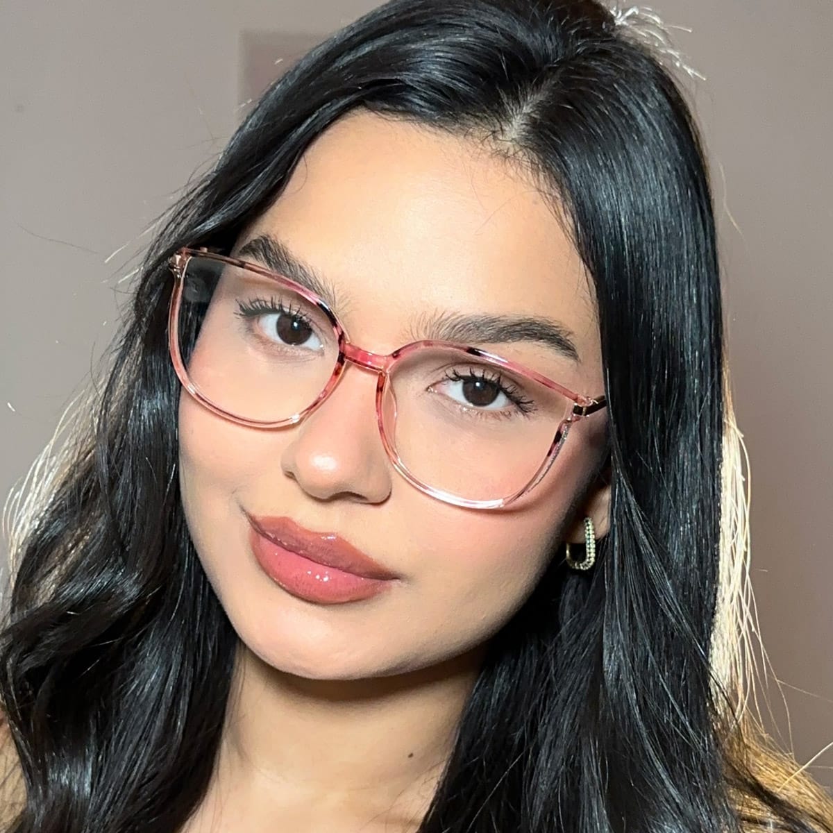 Pink Tortoiseshell Harmony Glasses - Rectangle Glasses
