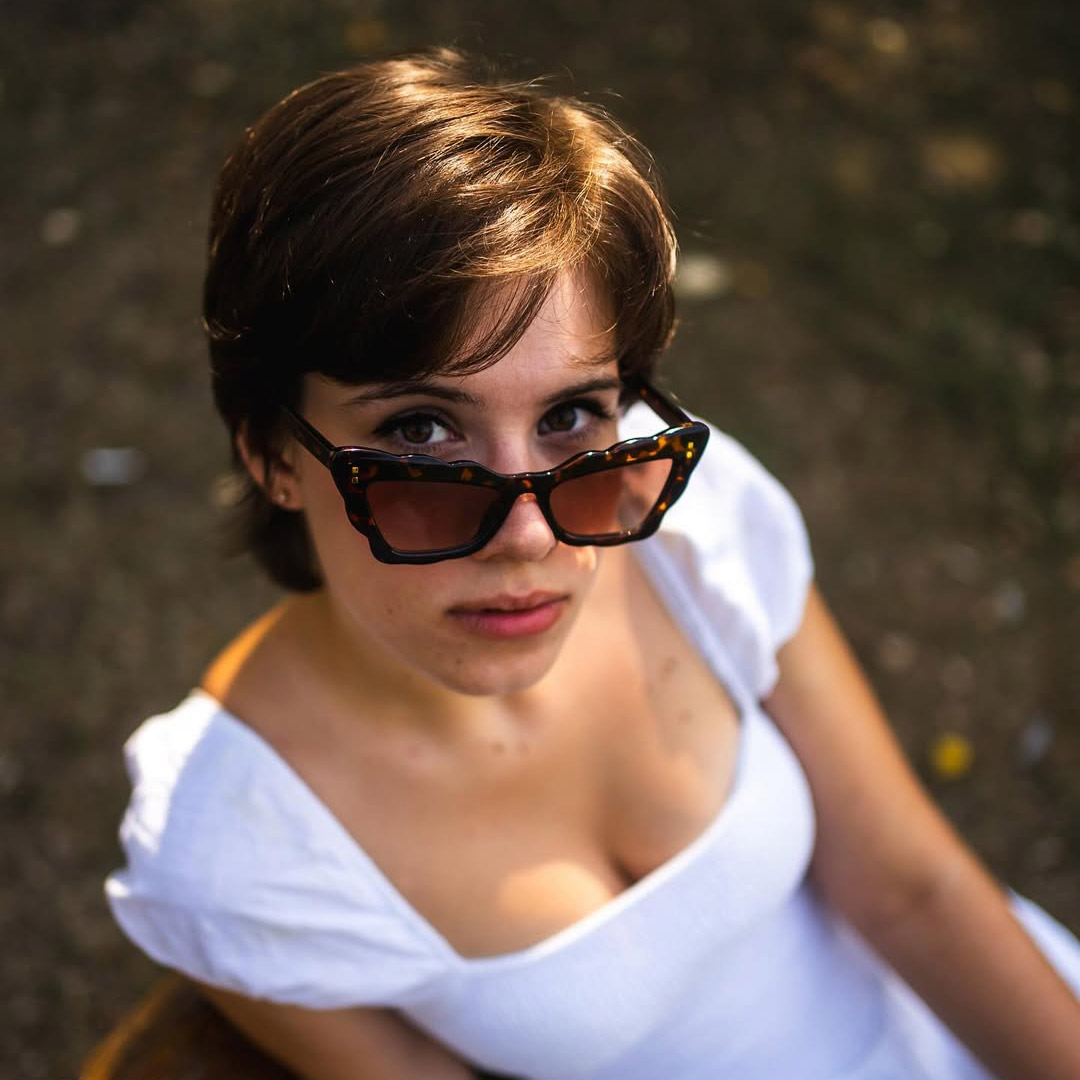 Schildpatt Braun Rylan Brille - Cat Eye Sunglasses
