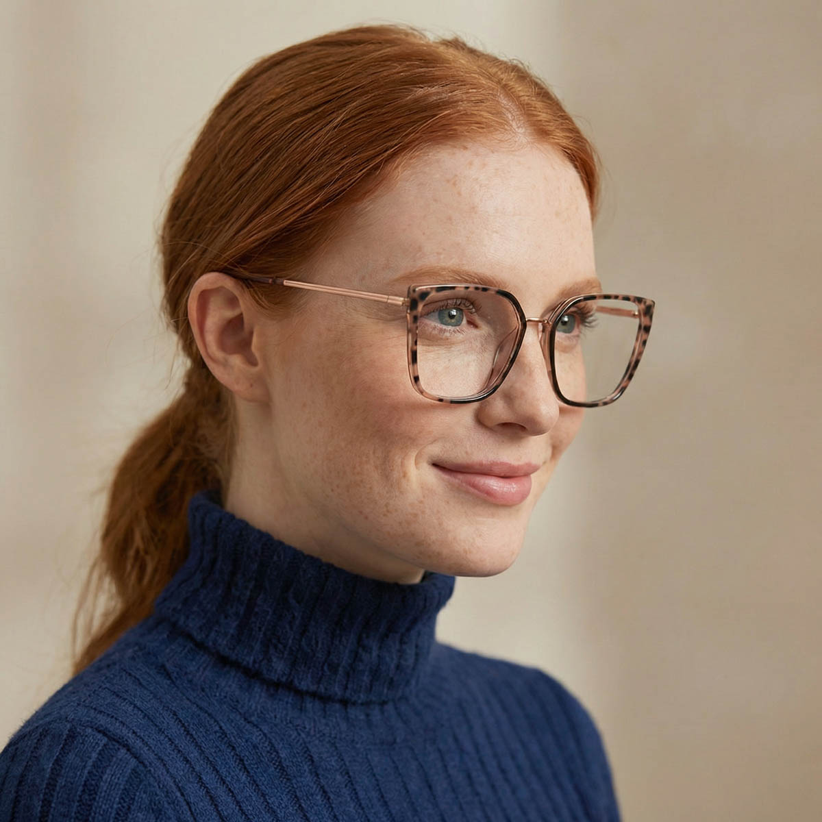 Marrón Carey Nors Gafas - Square Glasses