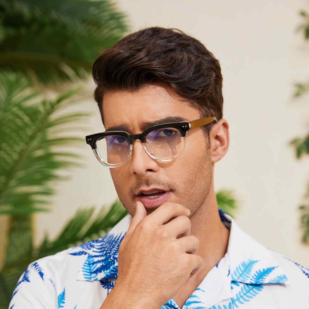Čierno číry Arlo Okuliare - Square Glasses