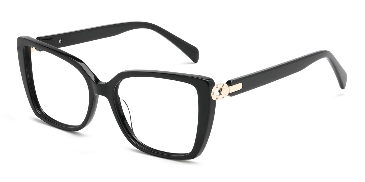 Noir Filomena Lunettes - Rectangle Glasses