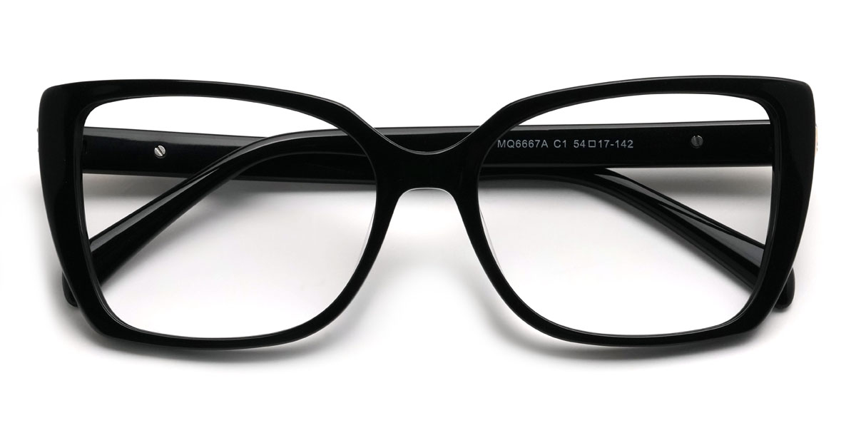 Noir Filomena Lunettes - Rectangle Glasses