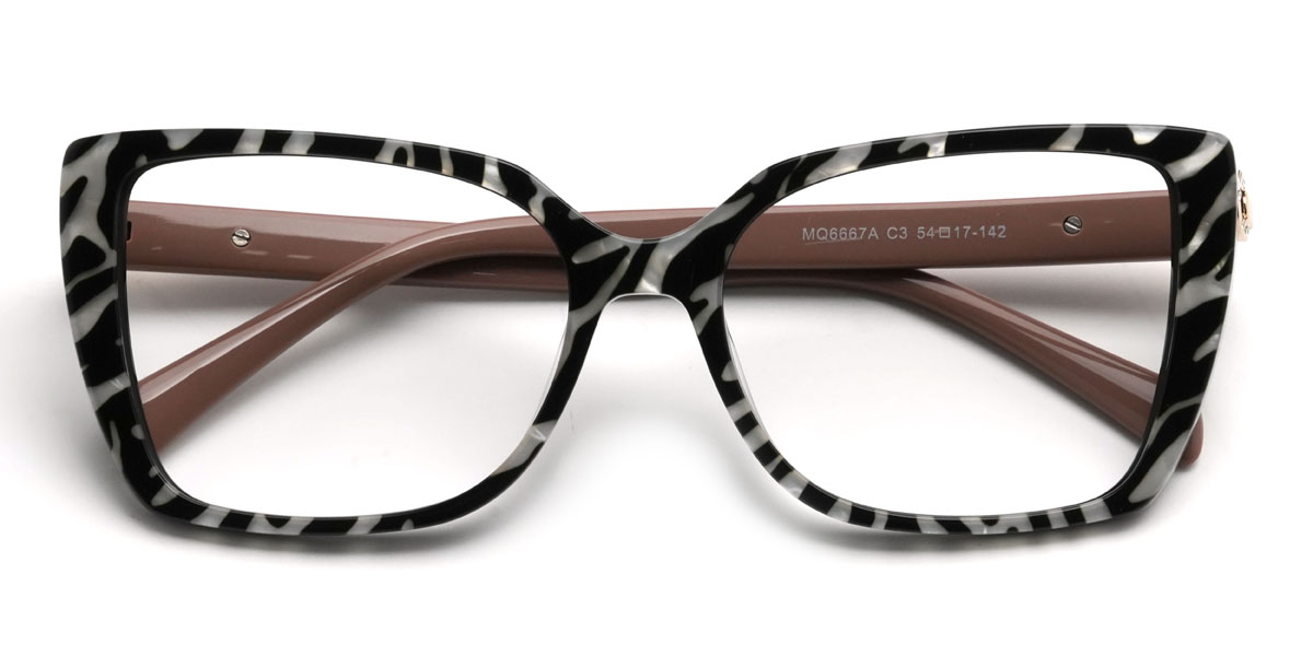 Fekete teknősbéka Filomena Szemüveg - Rectangle Glasses