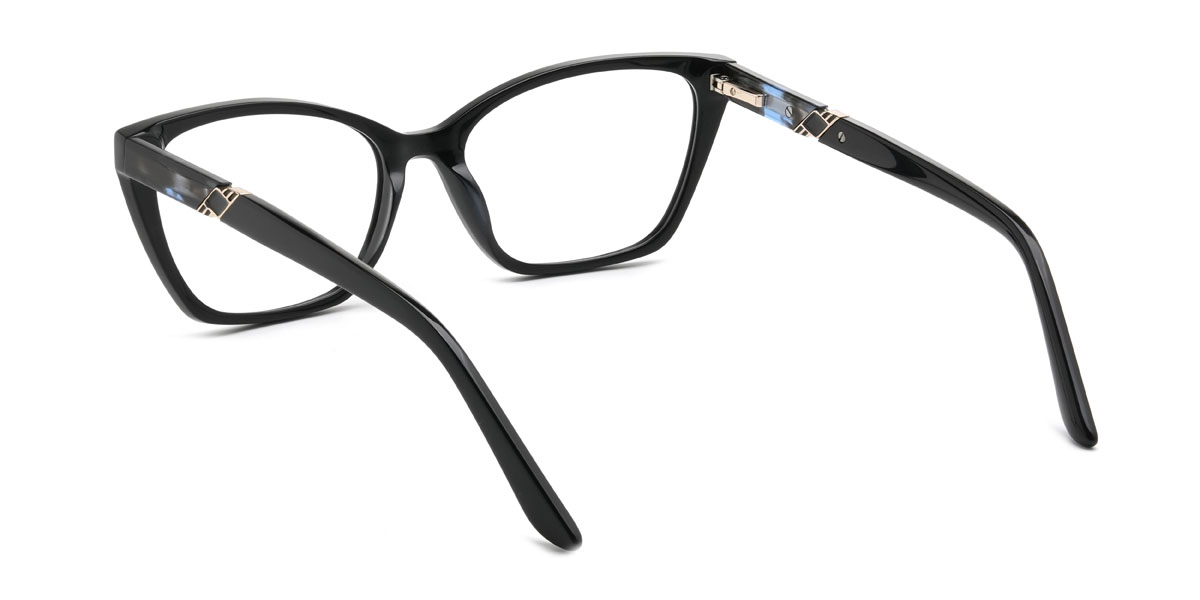 Black Dalida Glasses - Cat Eye Glasses