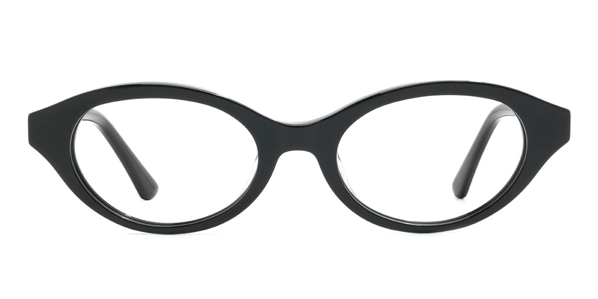 Black Teodora - Oval Glasses