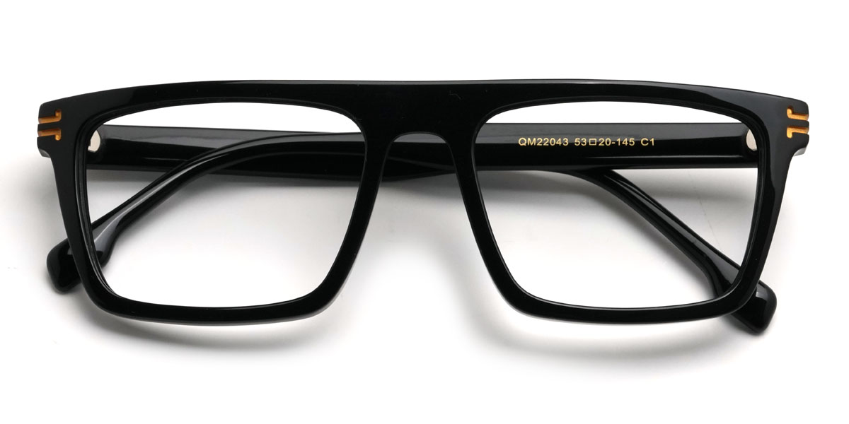 Fekete Bader Szemüveg - Rectangle Glasses