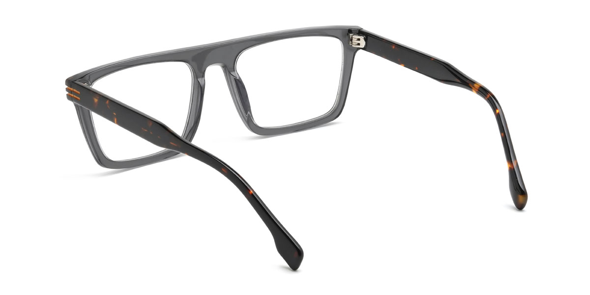 Gris Bader Lunettes - Rectangle Glasses