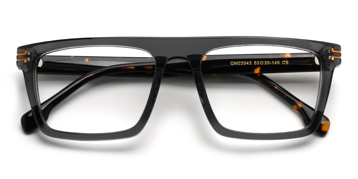 Gris Bader Lunettes - Rectangle Glasses