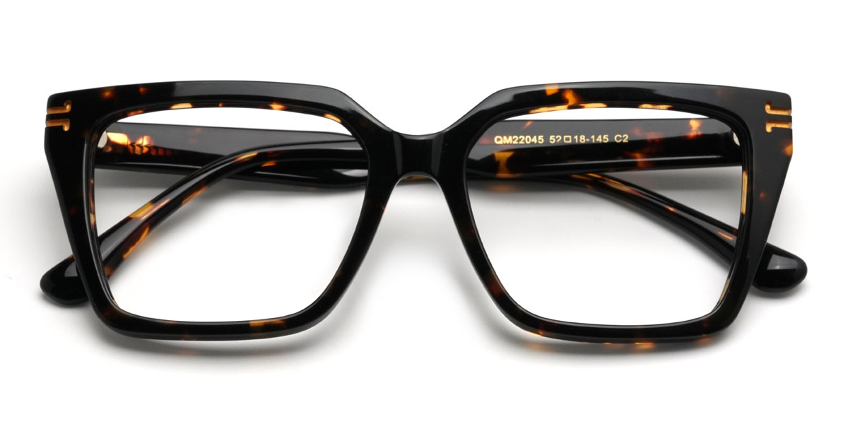 Tortoiseshell Widad Glasses - Rectangle Glasses