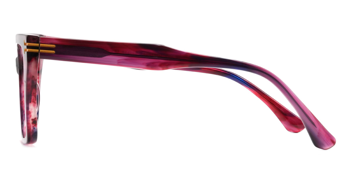 Purple red Widad Glasses - Rectangle Glasses