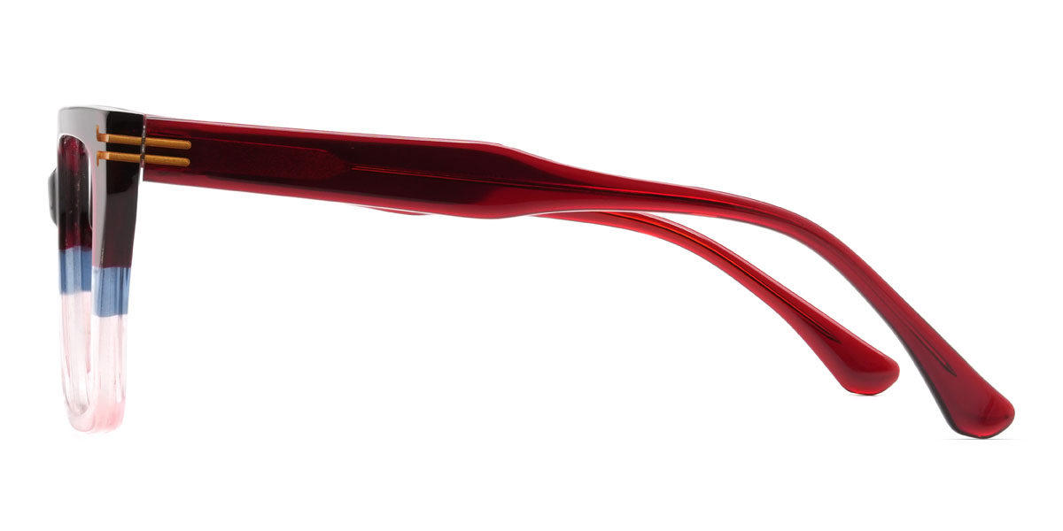 Wine Pink Widad Glasses - Rectangle Glasses