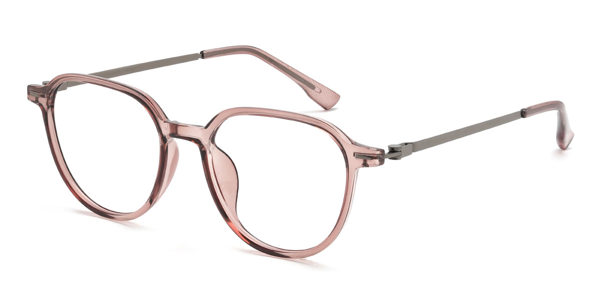 Light Pink Aishah Glasses - Oval Glasses
