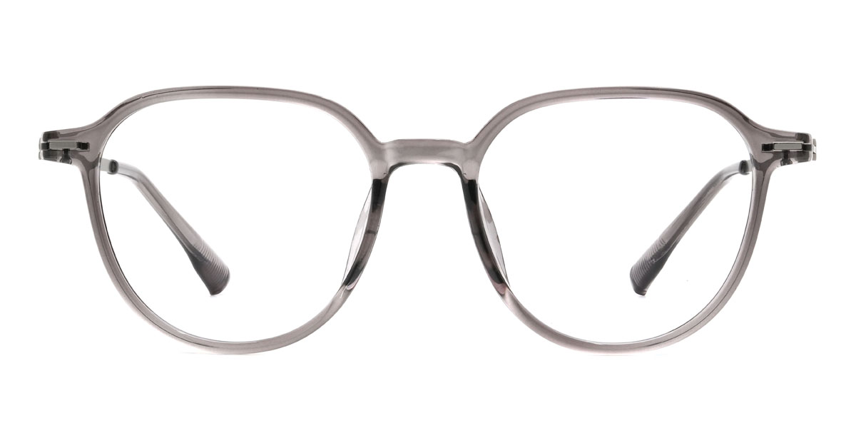 Grey Aishah - Oval Glasses