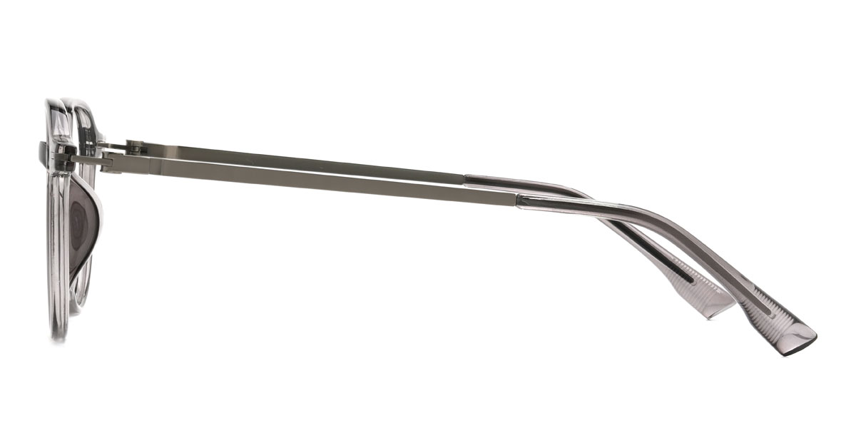 Grey Aishah Glasses - Oval Glasses