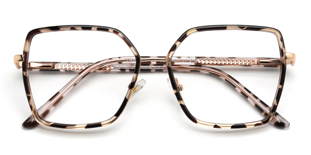 Or Écaille de tortue Minda Lunettes - Square Glasses