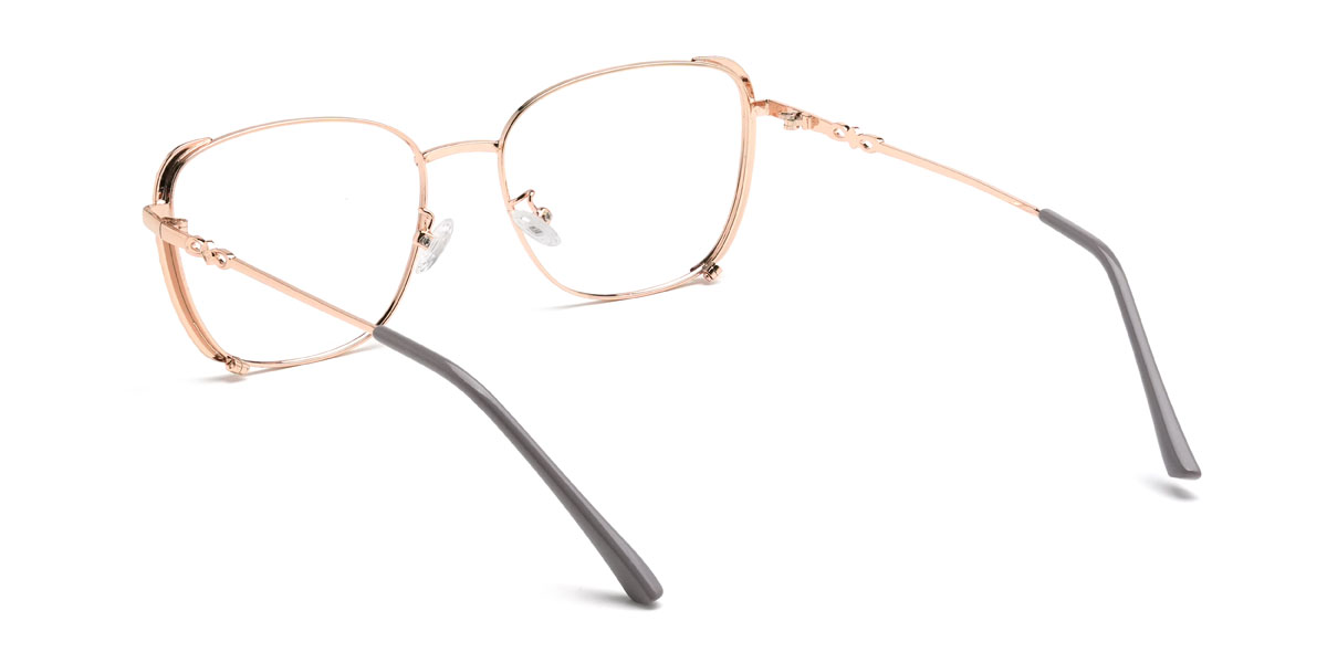 Gold Black Grey Marilyn Glasses - Rectangle Glasses