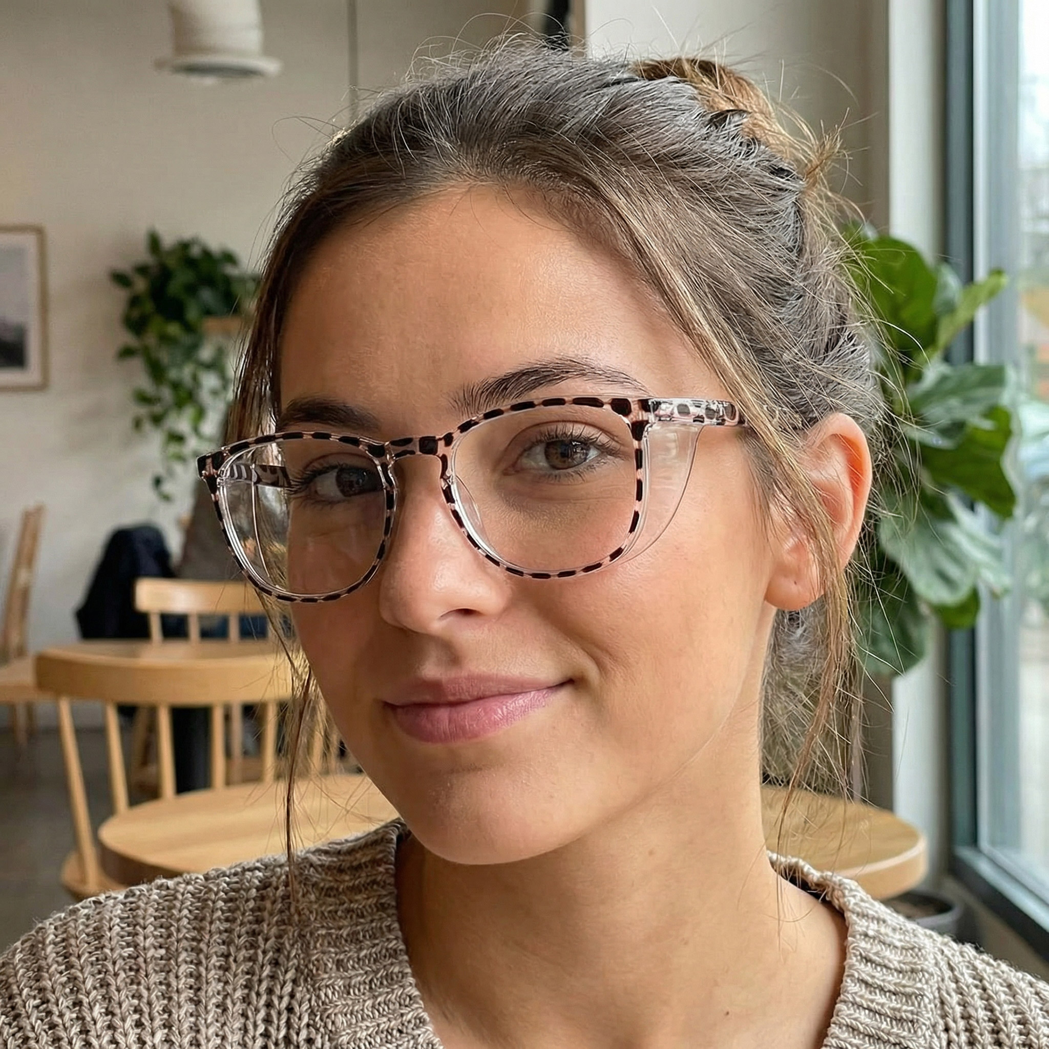 Dunkelbraune Flecken Hanita Brille - Safety Glasses