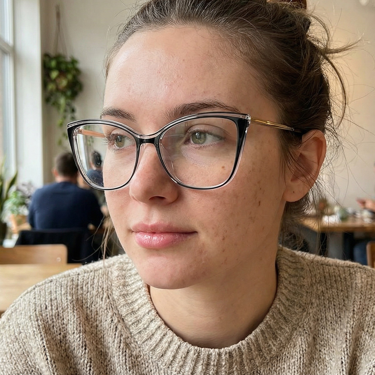 Schwarz Klar Kelyce Brille - Square Glasses