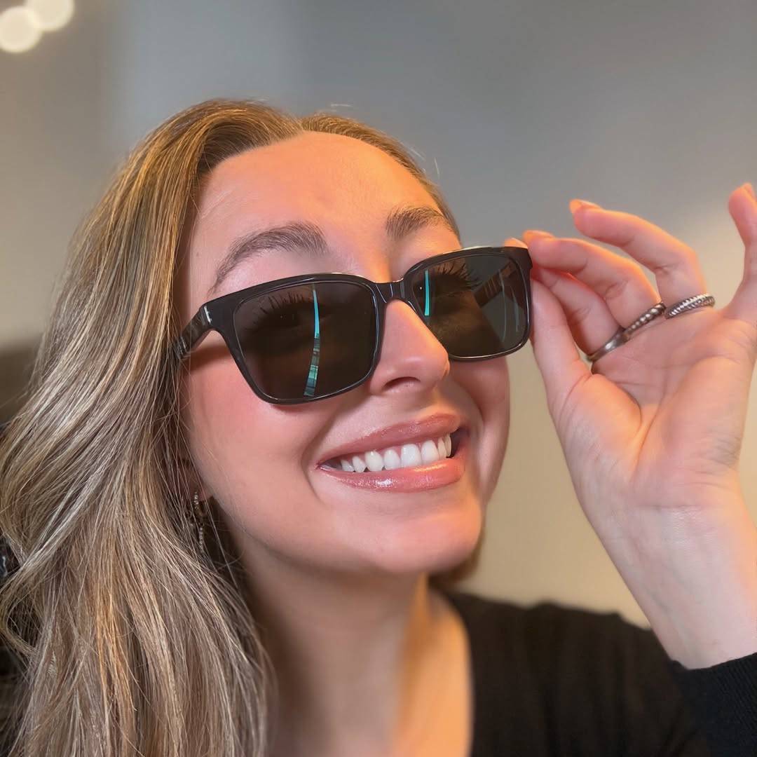 Schwarz Grau Octavius Brille - Rectangle Sunglasses