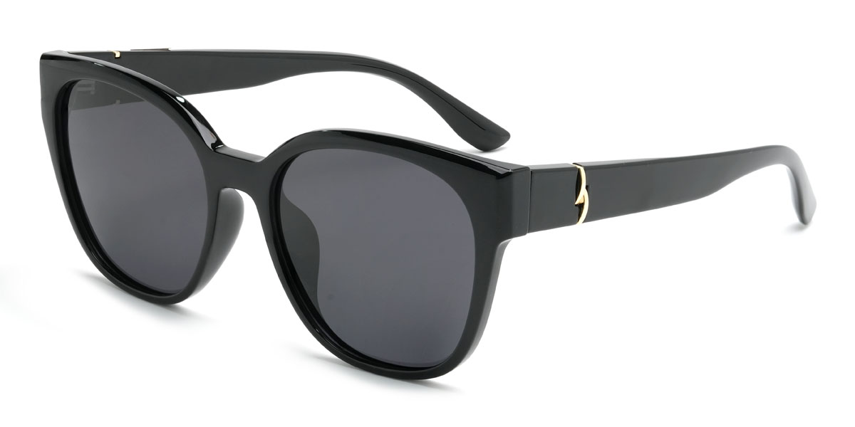 Schwarz Grau Finnegan Brille - Square Sunglasses