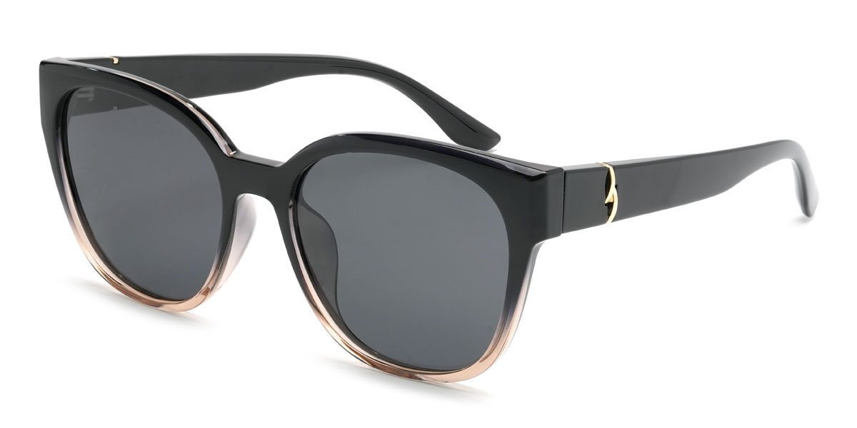Schwarzbraun Grau Finnegan Brille - Square Sunglasses