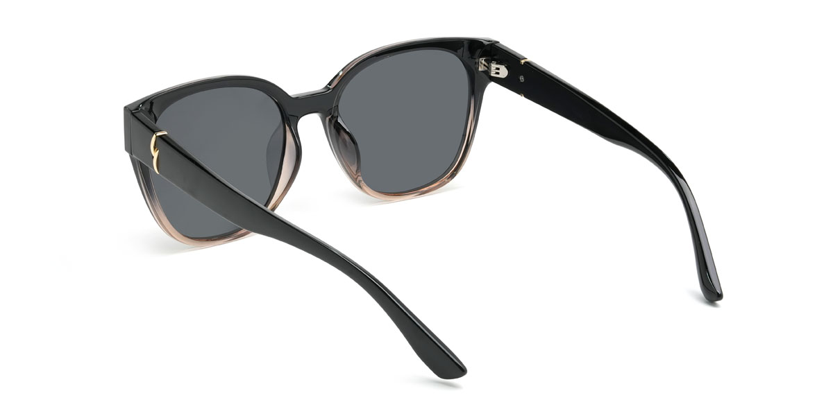Schwarzbraun Grau Finnegan Brille - Square Sunglasses