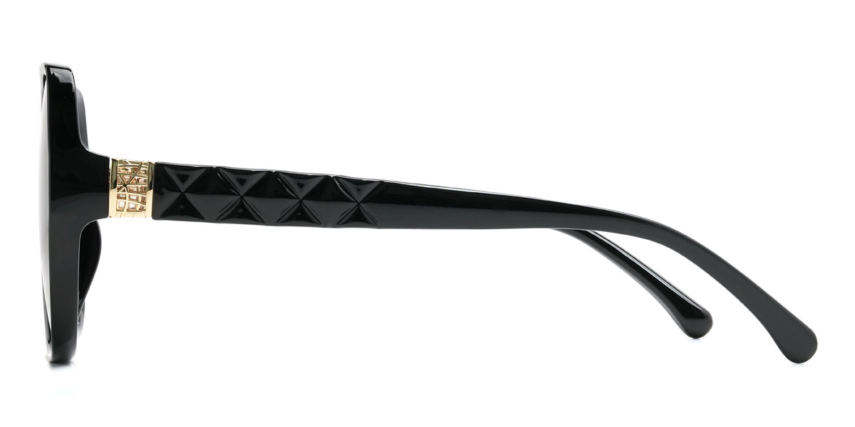 Schwarz Graduiert Lila Ahmed Brille - Square Sunglasses