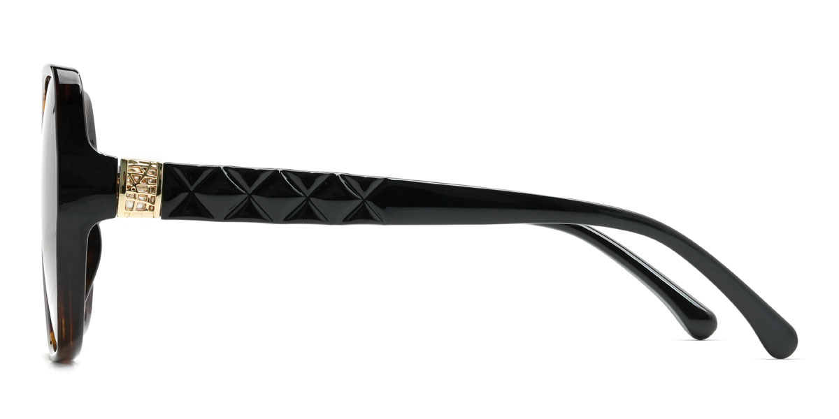 Schildpatt Grau Ahmed Brille - Square Sunglasses