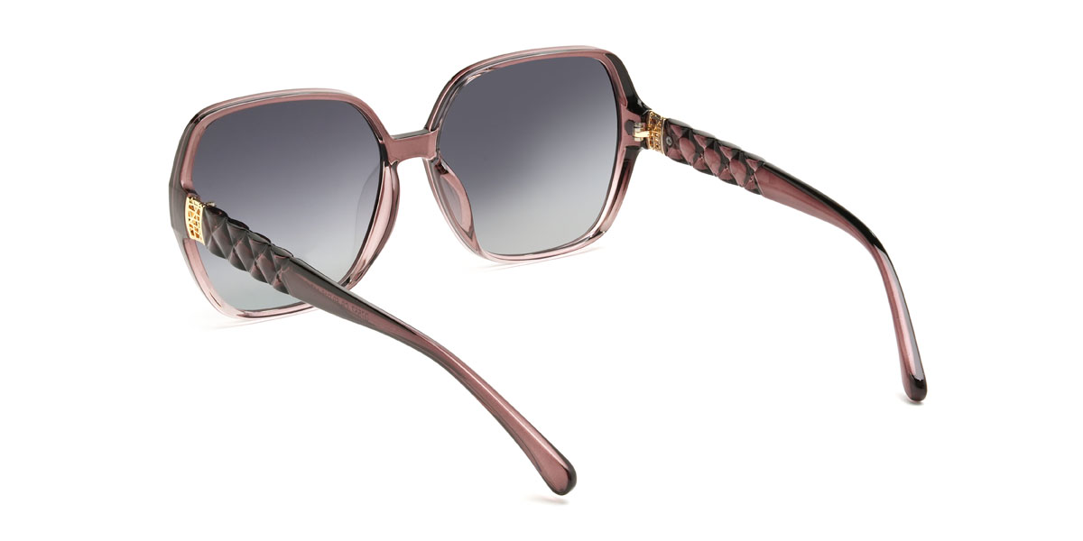Farbverlauf Lila Grau Ahmed Brille - Square Sunglasses