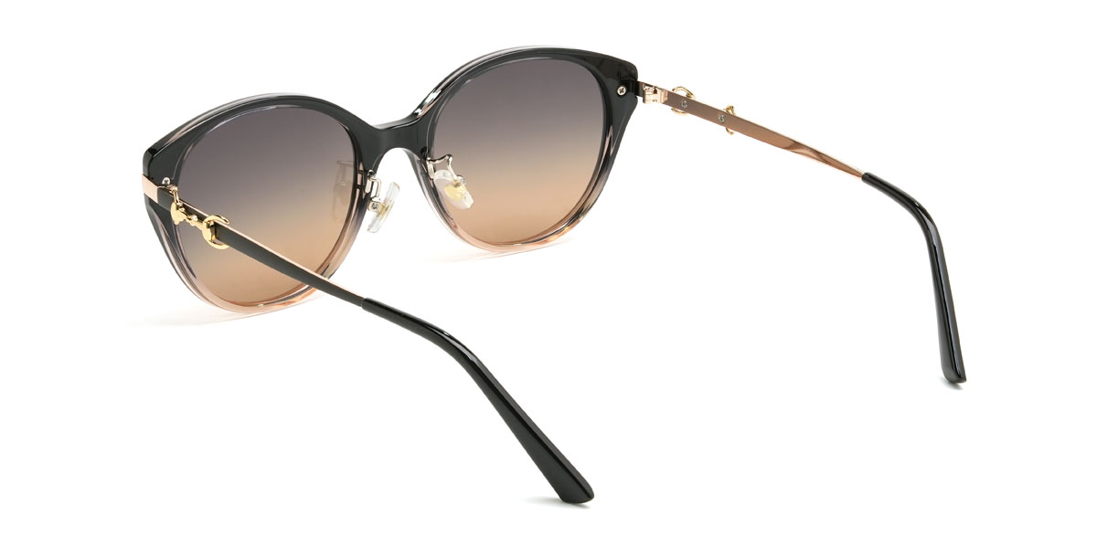 Schwarz Tawny Gradual Braun Orianna Brille - Oval Sunglasses