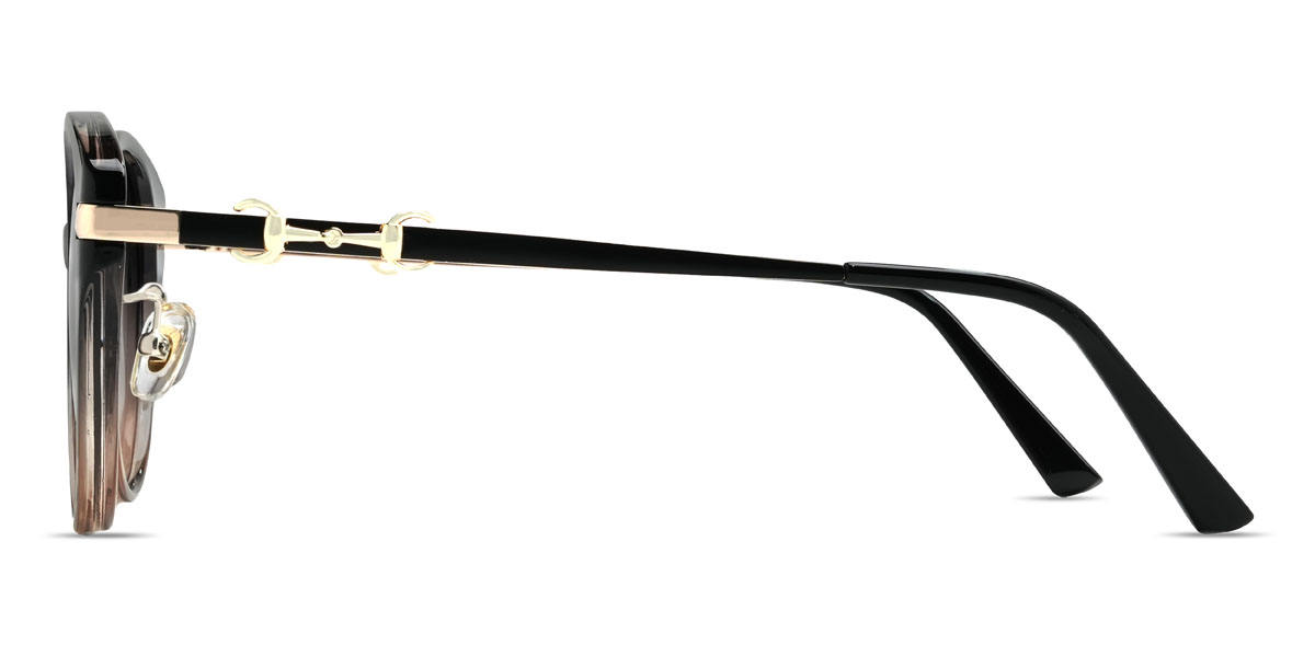 Schwarz Tawny Gradual Braun Orianna Brille - Oval Sunglasses