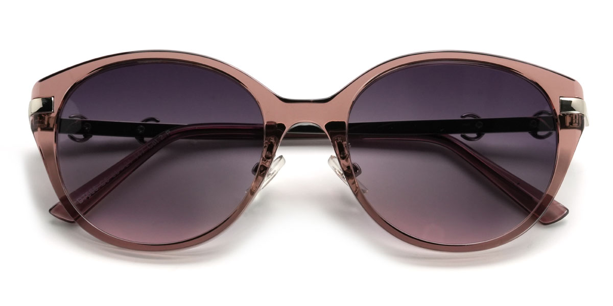 Rosa Verlaufsviolett Orianna Brille - Oval Sunglasses