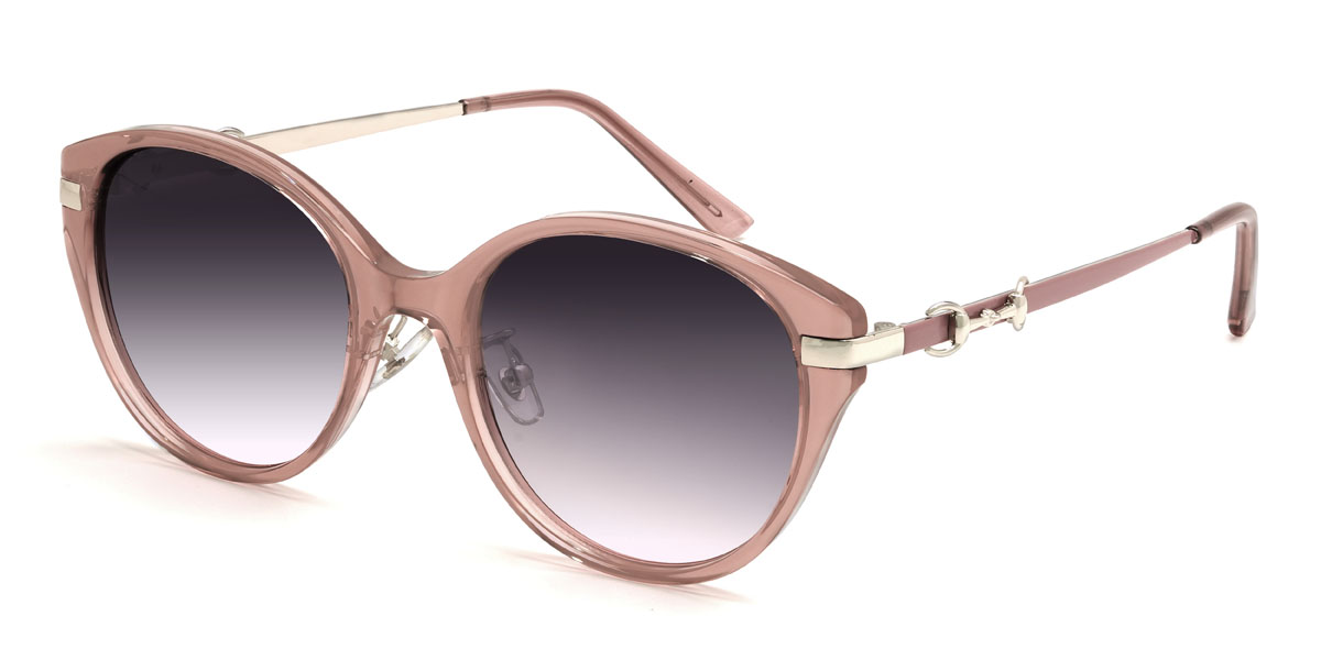 Rosa Verlaufsviolett Orianna Brille - Oval Sunglasses