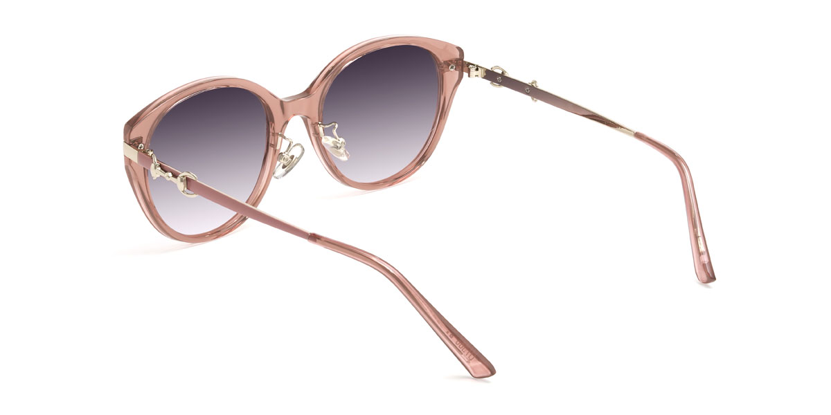 Rosa Verlaufsviolett Orianna Brille - Oval Sunglasses